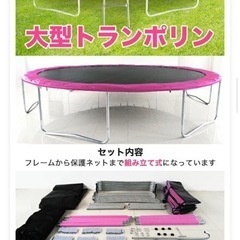 16FT (直径：487cm) 大型トランポリン トランポリン 梯子 ダイエット 美脚 筋力 トレーニング エクササイズ フィットネス メタ ＼11月9日20時から店舗7倍+最大5000円OFFクーポン!!／ トランポリン 大型 16FT 13FT 10FT 直径487cm〜305cm  安全セーフティネット付 昇降ハシゴ付 大型トランポリン ダイエット 美脚 筋力 ###トランポリンTR### | お宝ワールド