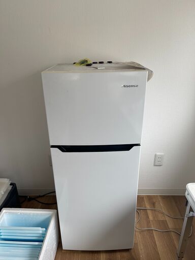 ハイセンス 【右開き】120L 2ドアノンフロン冷蔵庫 エディオンオリジナル ホワイト