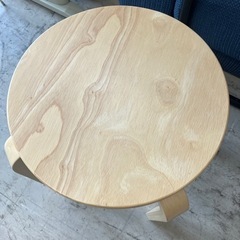 N2405-548 CAINZ 木製スツール ナチュラル キズ汚れ有りの画像