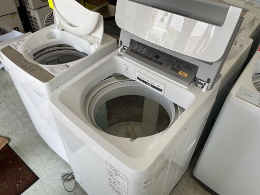 洗濯機の分解クリーニング行っています！配送設置込み2017年製　パナソニック9.0K洗濯機　DDモーター分解クリーニング済み