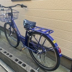 ブリジストン　ステップクルーズ　青　自転車の画像