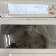 24C293_ジC Panasonic パナソニック 8.0kg全自動洗濯機 ECONAVI エコナビ NA-JFA803 2017年製 中古の画像