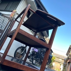 木製ワゴンの画像