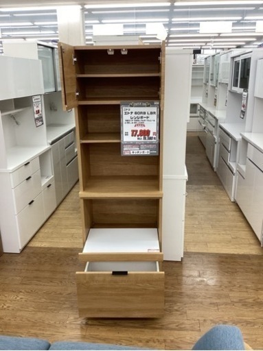 KE-45【新入荷　リサイクル品】ニトリ　エトナ60 レンジボード　ナチュラル