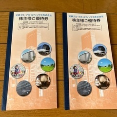 近鉄グループホールディング株式会社 株主様ご優待券 ２冊