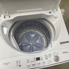 リサイクルショップどりーむ荒田店　No12218 洗濯機　２０２２年製　シャープ　４．５ｋｇ　高年式♪　美品♪　一人暮らしにおすすめ♪の画像