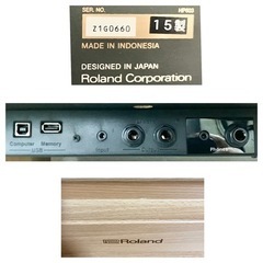 【取引中】Roland 電子ピアノ 木製鍵盤 HP603NB 【無料配送可能】の画像
