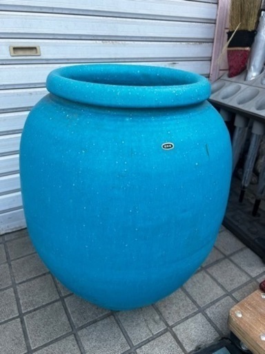 信楽焼 壺 青彩釉（あおさいゆう）