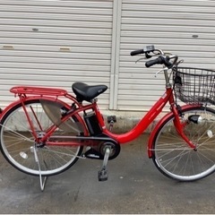 374 パナソニック新機種電動アシスト自転車vivi styleNX26インチレッド