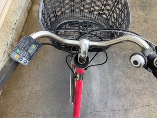 375  パナソニック新機種電動アシスト自転車viviDX26インチレッドボディー