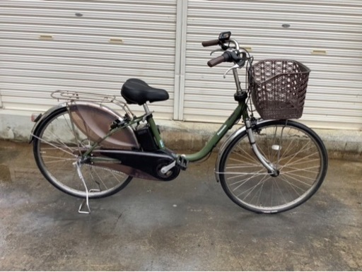 378  パナソニック最新機種電動アシスト自転車vivi26インチカーキボディー