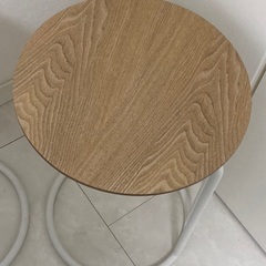 ニトリ　サイドテーブル　 ラウンズ　ナチュラル　【2個あります。バラ売り可】の画像