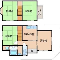 大津市田辺町ペット可能物件‼️石山寺駅徒歩11分‼️戸建て賃貸募...