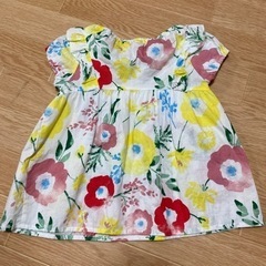90 チュニック　女の子　花柄の画像