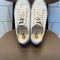 ☆ 白レザー ✨👟✨【VANS / ヴァンズ】 ホワイト ，スニーカー ，靴 ，の画像