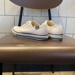☆ 白レザー ✨👟✨【VANS / ヴァンズ】 ホワイト ，スニーカー ，靴 ，の画像