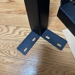テーブル脚　　アイアン風　木製脚の画像