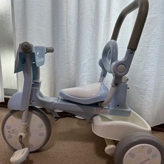 iimo 三輪車　水色　マカロン柄の画像