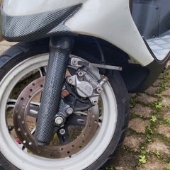 【自賠責8月迄 乗って帰れます】アドレスV125G K5規制前　ワンオフロンホイ28cm 前後ローダウンの画像