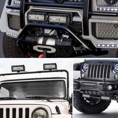 LEDワークライト フォグランプ 12v-24v 120w ジムニーの画像