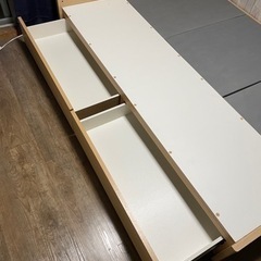 【取引中】ニトリ　収納付きダブルベッドフレームの画像