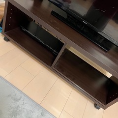 【本日まで】テレビ台　ローボード　サイズ100センチ　ブラウン木...