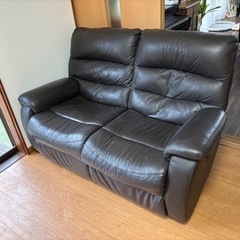 電動リクライニング ソファ 2人掛けソファ2組セット　の画像