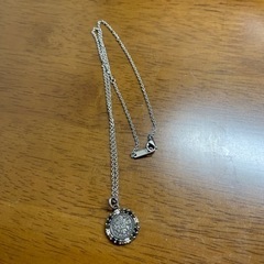 AQUA SILVER6ペンスコインペンダント