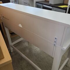 J4732　Pottery Barn　ポッタリーバーン　デスク　ホワイト　クリーニング済　【リユースのサカイ柏店】の画像