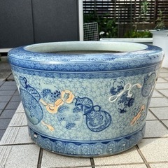 大きめの火鉢　メダカ　金魚の画像