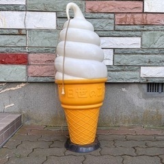 日世 ソフトクリーム 置物 ライト 店舗備品 ガーデニング イン...