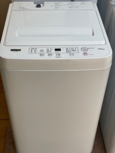 送料・設置込み　洗濯機　4.5kg ヤマダ　2023年