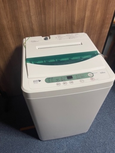 2019年式　4.5kg ヤマダ　縦型洗濯機　YWM-T45A1