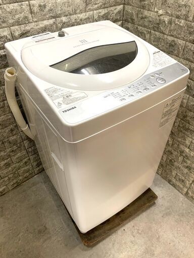 全国送料無料★3か月保証付き★洗濯機★東芝★2019年★5.0kg★AW-5G6★S-877