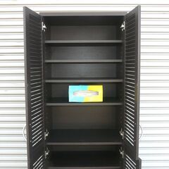 配達先決定🚚　設置・無料配達します🚚おしゃれな下駄箱💖幅55✖奥行36✖高さ180ｃｍ💖シューズボックスの画像