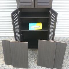 配達先決定🚚　設置・無料配達します🚚おしゃれな下駄箱💖幅55✖奥行36✖高さ180ｃｍ💖シューズボックスの画像