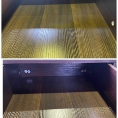 北欧　スライド引き出し付きテーブル センターテーブル DORIS 収納付きテーブル 幅120cm 木製　家具 テーブル センターテーブルの画像