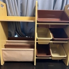 2WAYブック＆小物収納 チョコレートブラウン＆カフェオレ 