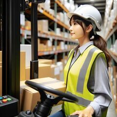 ≪女性≫寮費無料/リーチフォークリフトで運搬のお仕事/時間給15...