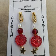 ハンドメイド　イヤリングの画像