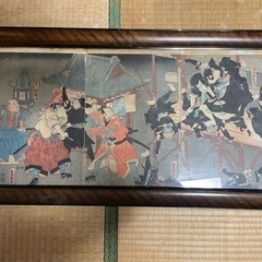 骨董　　浮世絵　石川五右衛門  歌川豊国作
