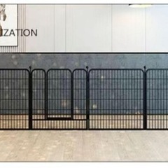 犬 サークル 中大型犬用 ペットフェンス 室内外兼用 折り畳み式 組立簡単 6枚の画像