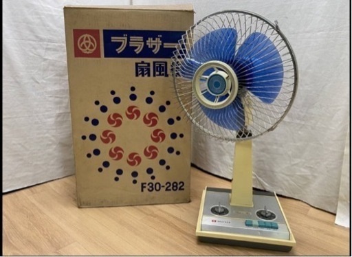 M16306【昭和レトロ】ブラザー扇風機 F30-282 はね30cm BROTHER Deluxe Fan