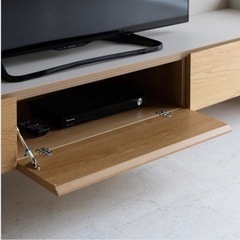 【未使用品‼️】定価126,500円♪ 関家具 クラッシュクラッシュプロジェクト 210cm幅 シトラス テレビボード2100 テレビ台 収納家具 オーク材ブラウン♪の画像