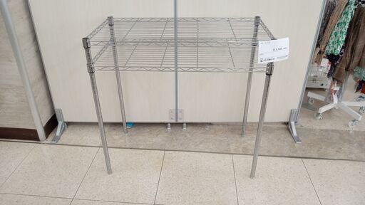 ★ジモティ割あり★  スチールラック シルバー H87×D46×W90 クリーニング済み TJ5910