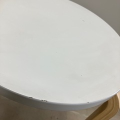 ☆値下げ☆N2405-557 コーナン 木製スツール ホワイト 傷、汚れ有 現状お渡しの画像