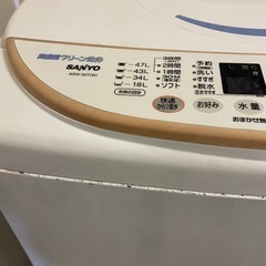 SANYO 5.0kg全自動洗濯機 ASW-50Tの画像