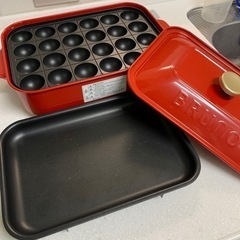 取引中　BRUNO 赤　ホットプレートの画像