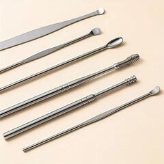 ステンレス製耳掃除SET【BLACK】の画像