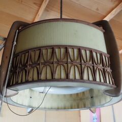 レトロな照明、アンティーク、5，60年前の物、照明器具の画像
